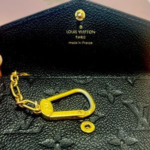 Louis Vuitton card holder recto verson with box, duster, and bag